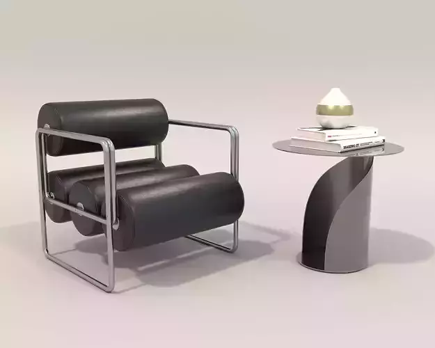 Modern Coffee Table and Armchair Set 61