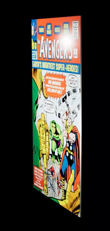 Avengers Comic Number 1 Low-poly 3D model_0