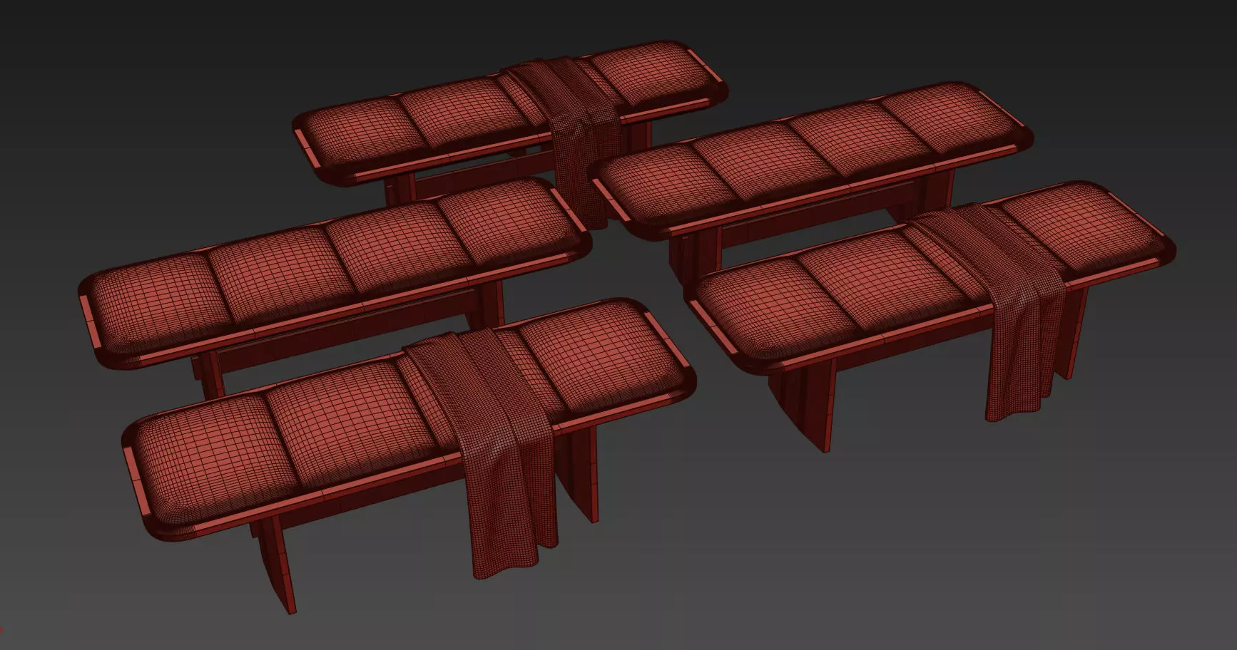 Albert Bench By Laskasas 3D model_14