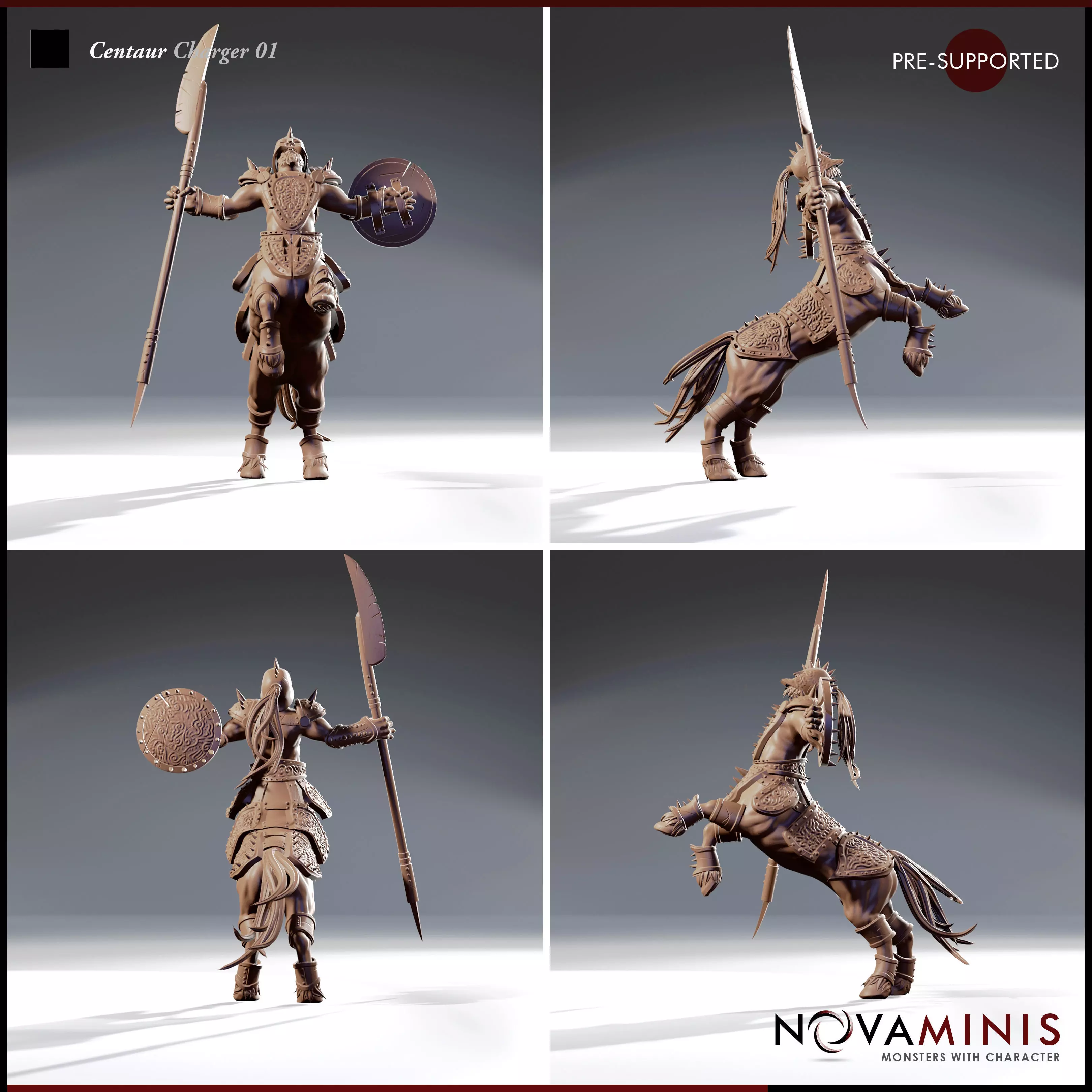 Centaur Charger 01 3D print model_1