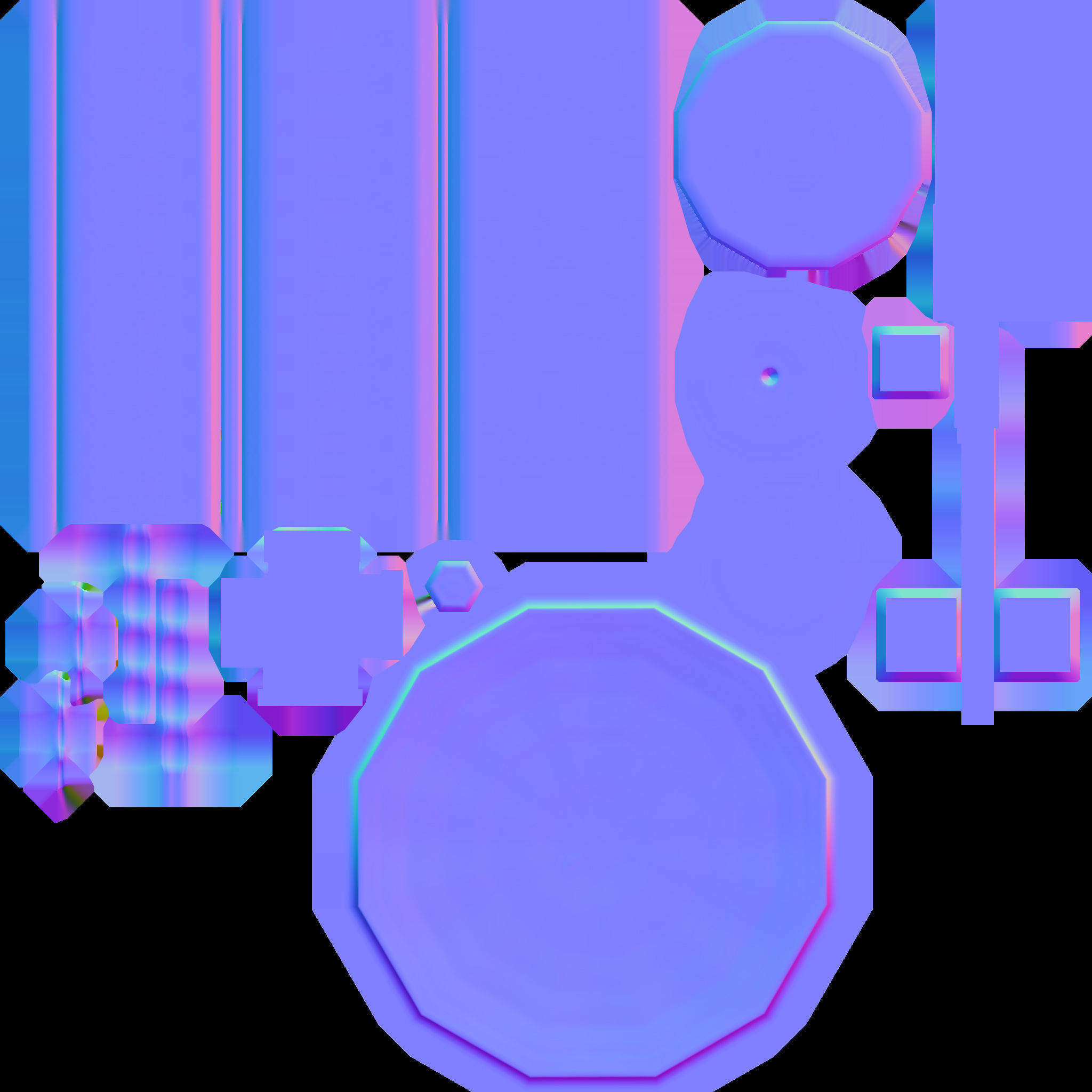 Wall Lamp Rigged Low-poly 3D model_18