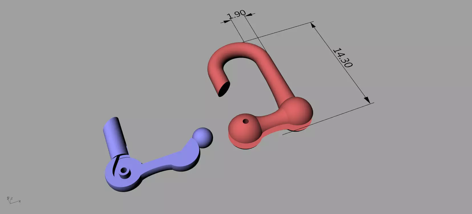 Tiffany Lock Bracelets Gold 3D print model_29