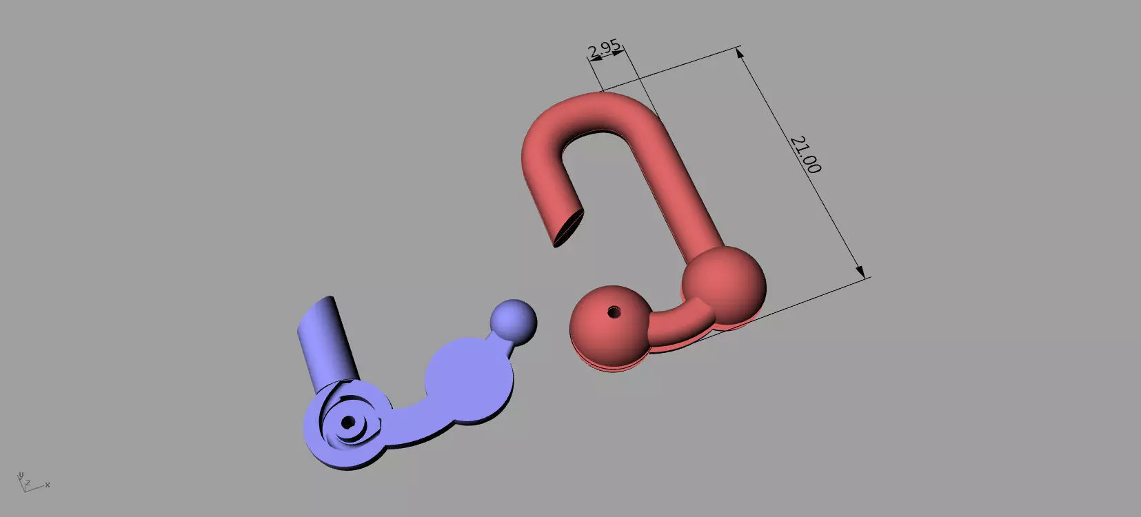 Tiffany Lock Bracelets Gold 3D print model_28