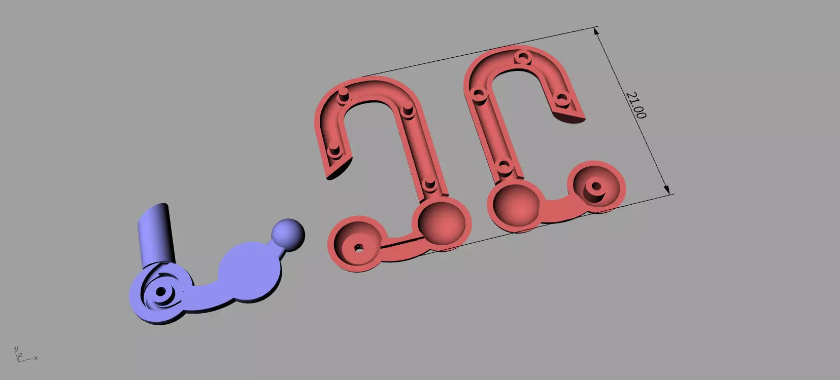 Tiffany Lock Bracelets Gold 3D print model_14