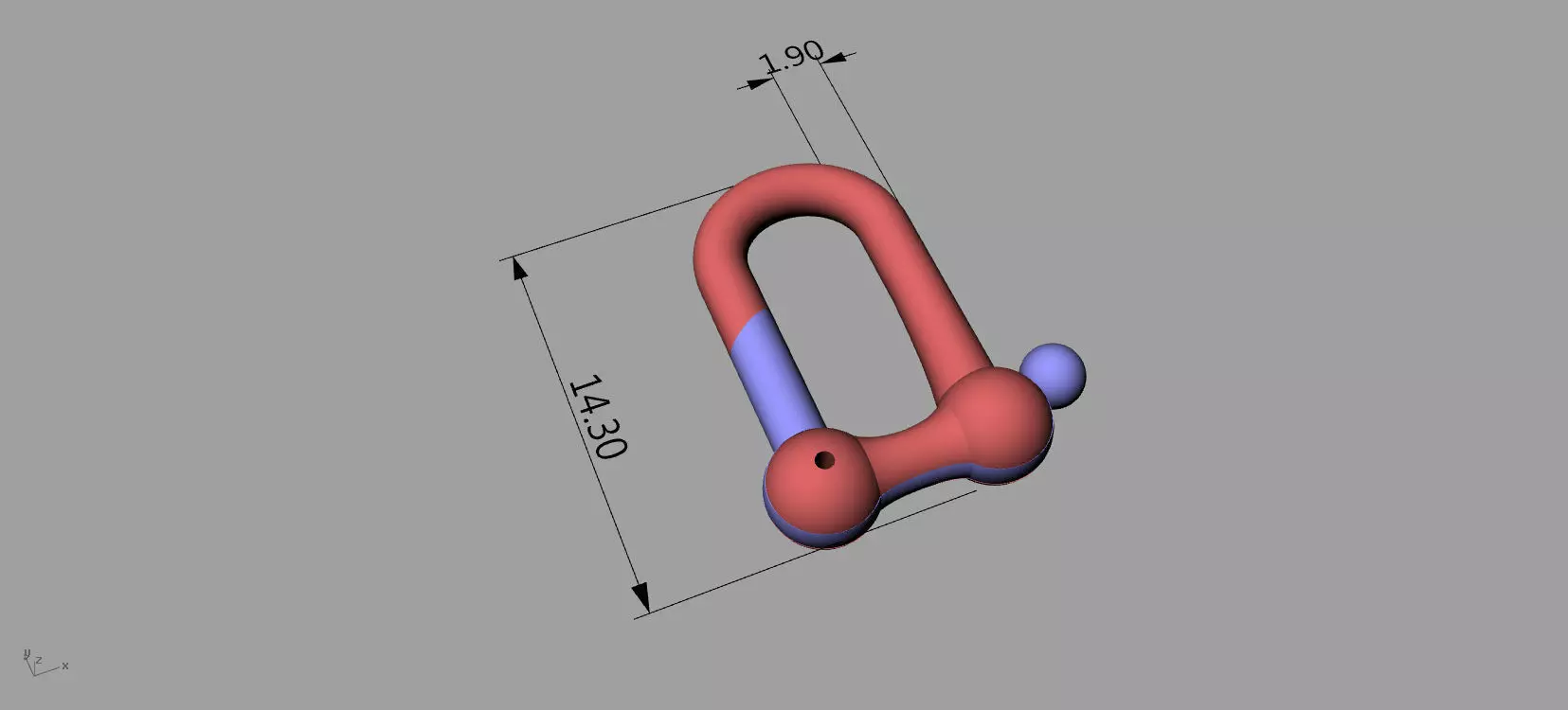 Tiffany Lock Bracelets Gold 3D print model_27