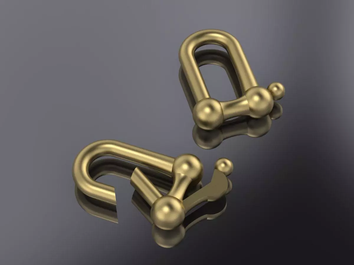 Tiffany Lock Bracelets Gold 3D print model_20