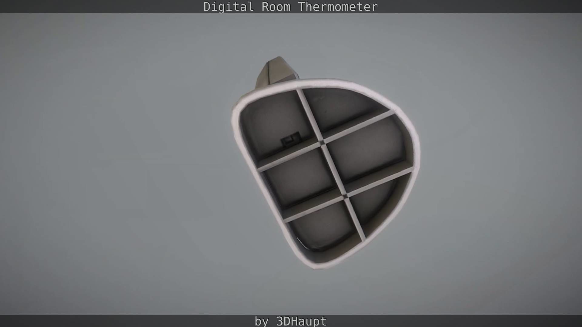 Digital room thermometer Low-poly 3D model_41