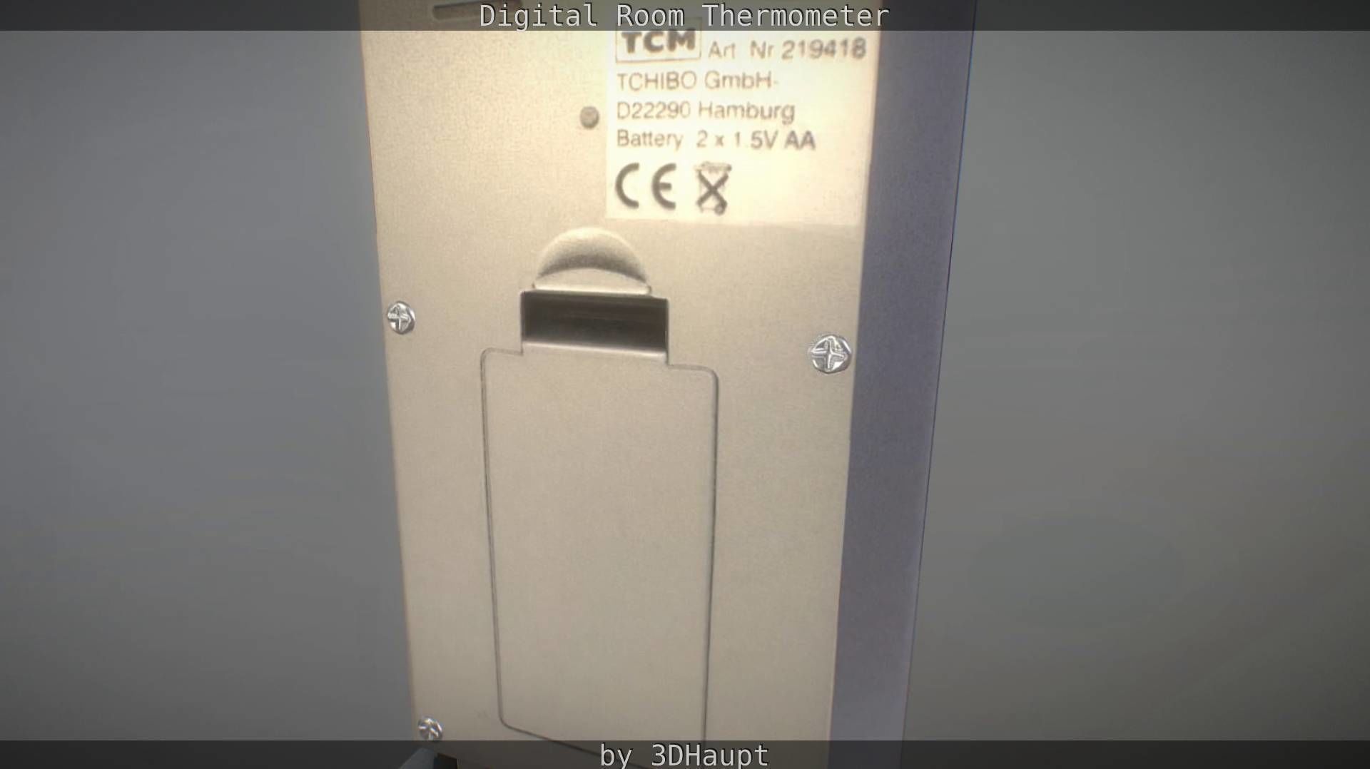 Digital room thermometer Low-poly 3D model_49