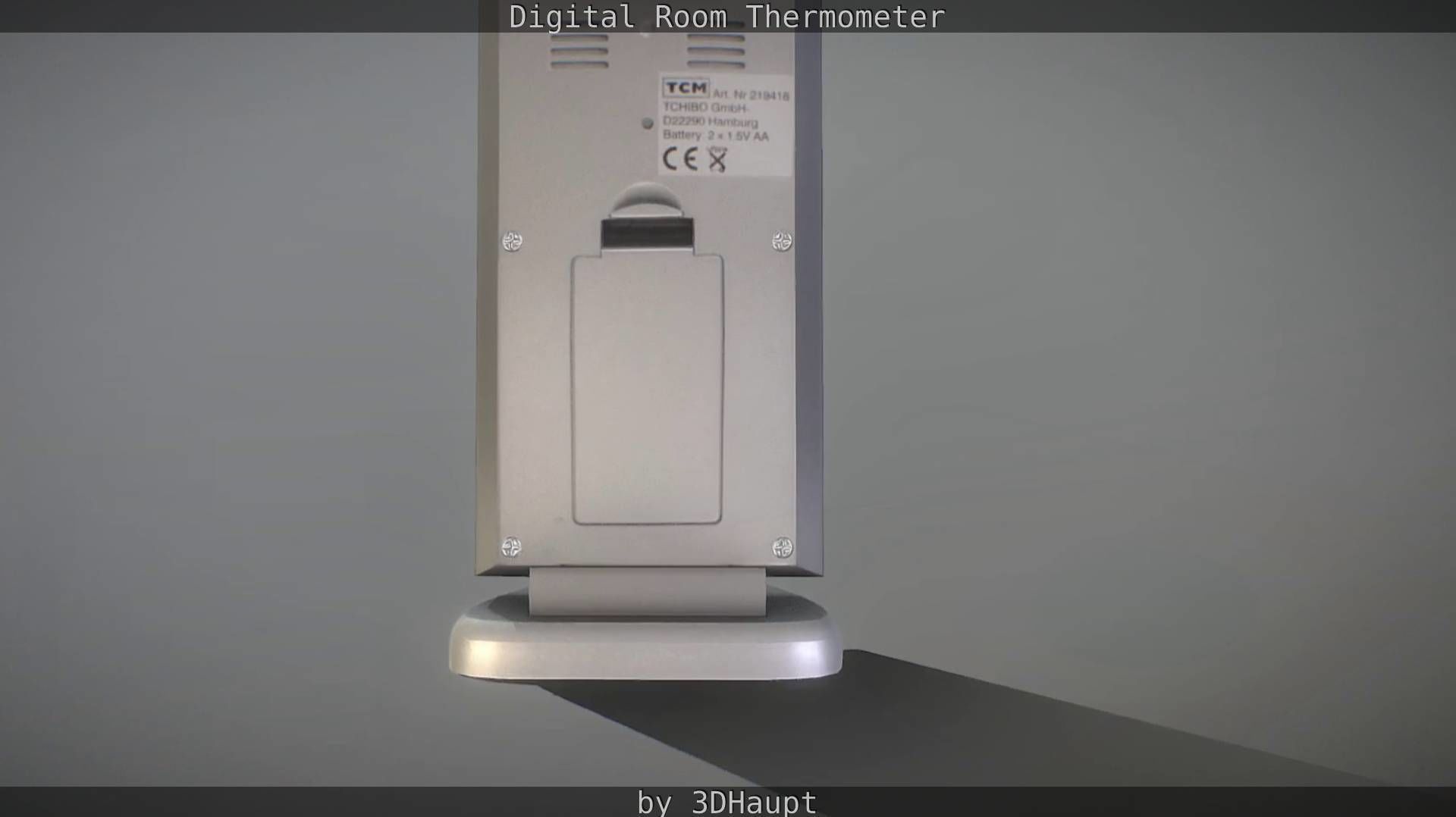 Digital room thermometer Low-poly 3D model_46