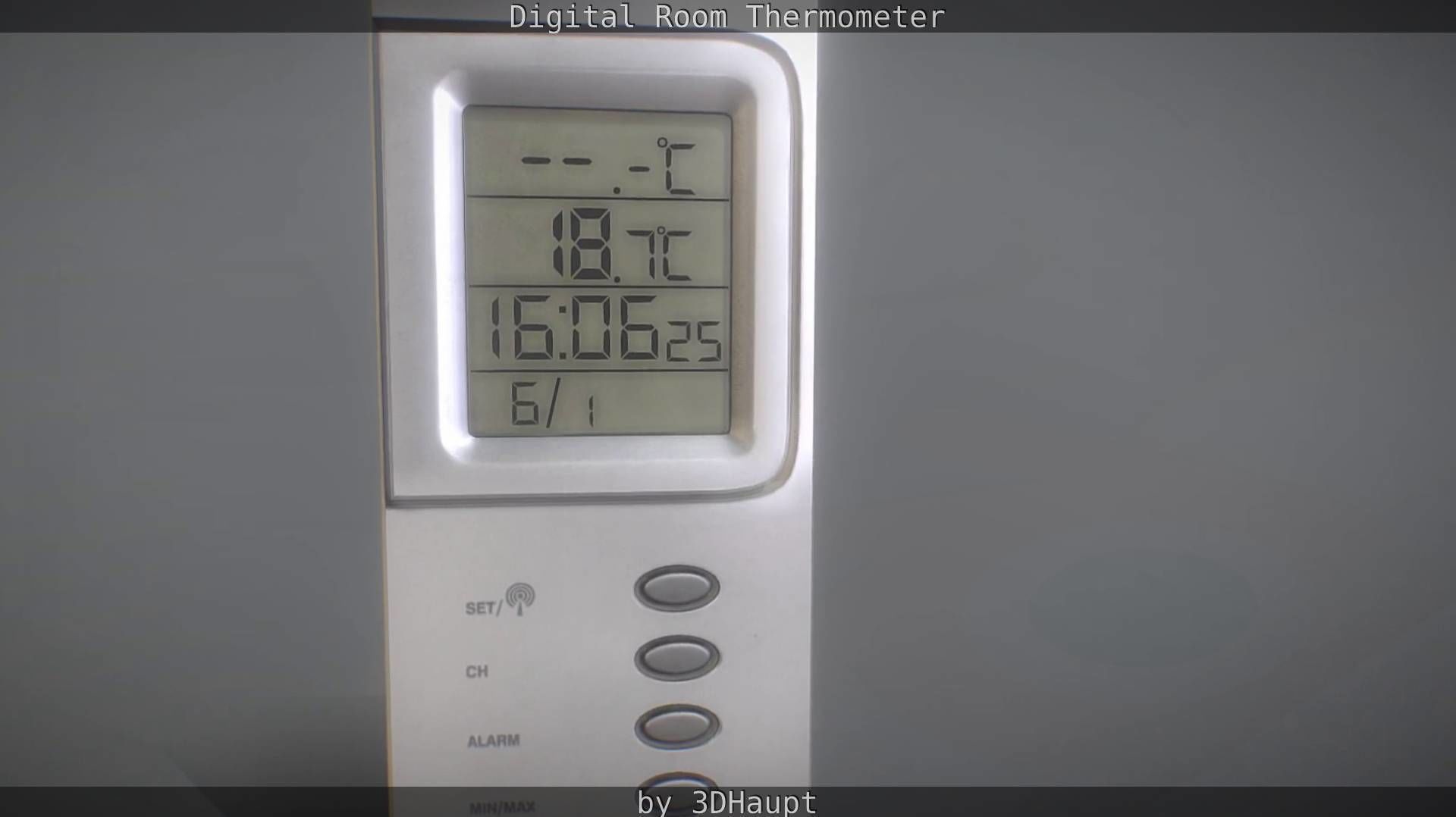 Digital room thermometer Low-poly 3D model_36