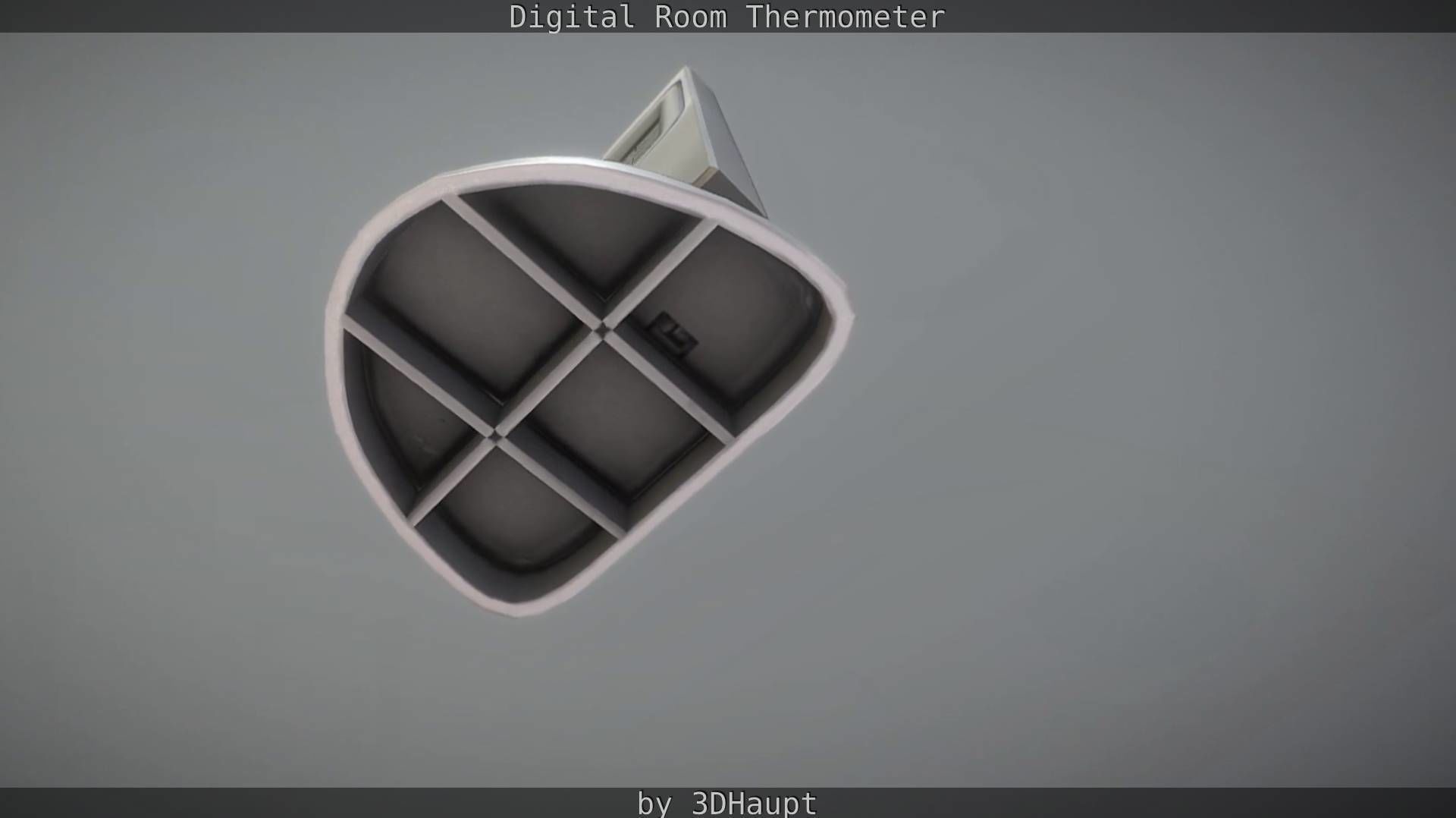 Digital room thermometer Low-poly 3D model_43