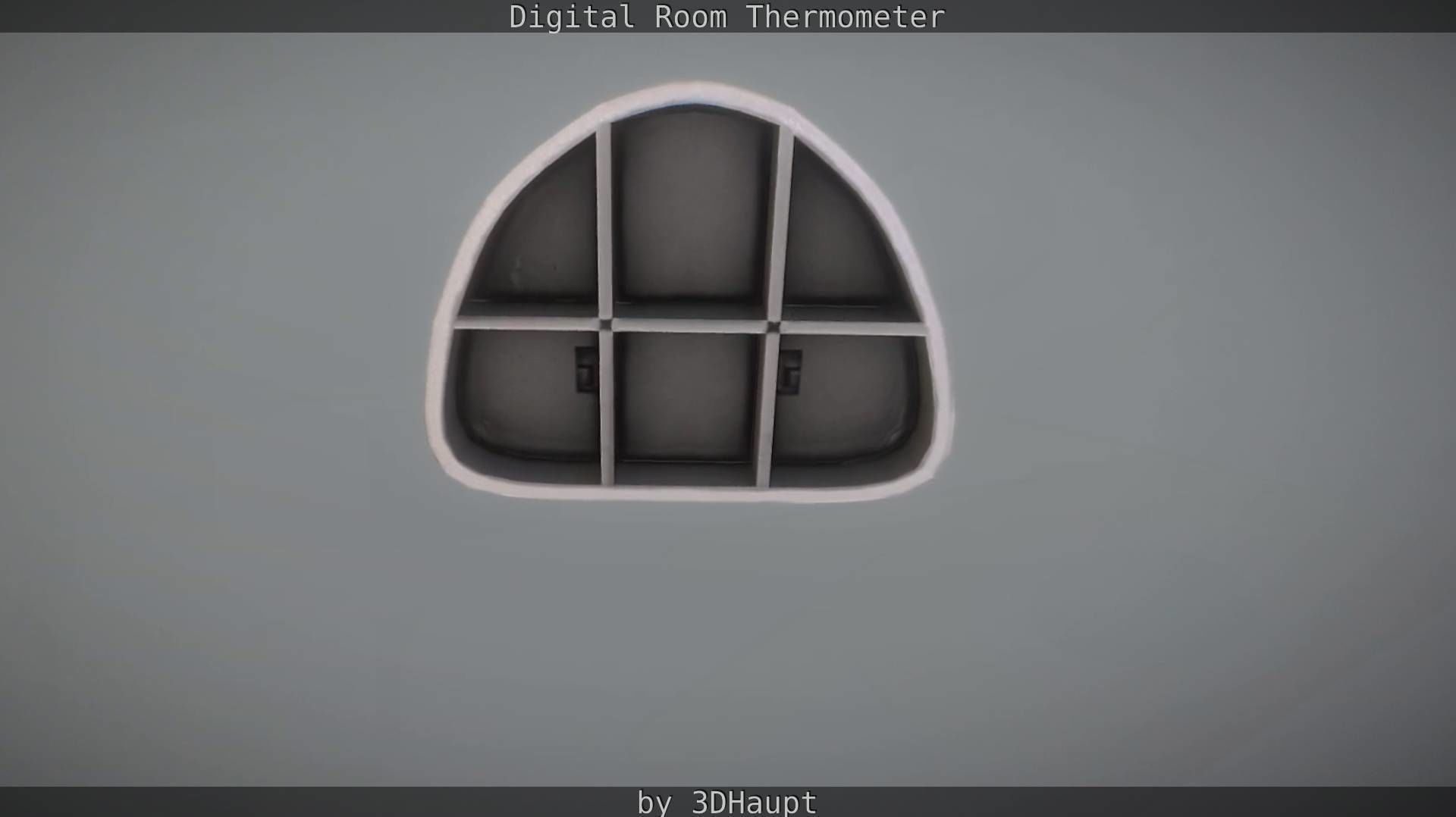 Digital room thermometer Low-poly 3D model_42