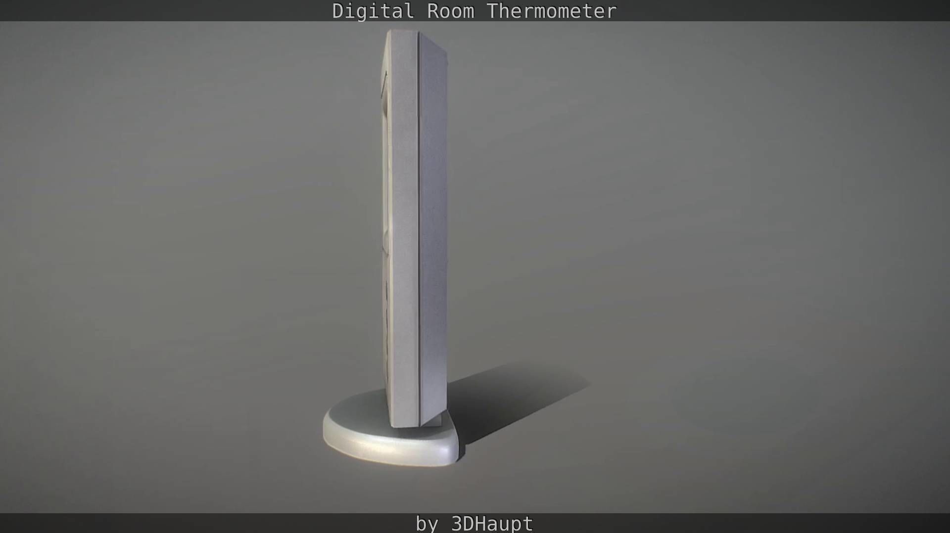 Digital room thermometer Low-poly 3D model_22