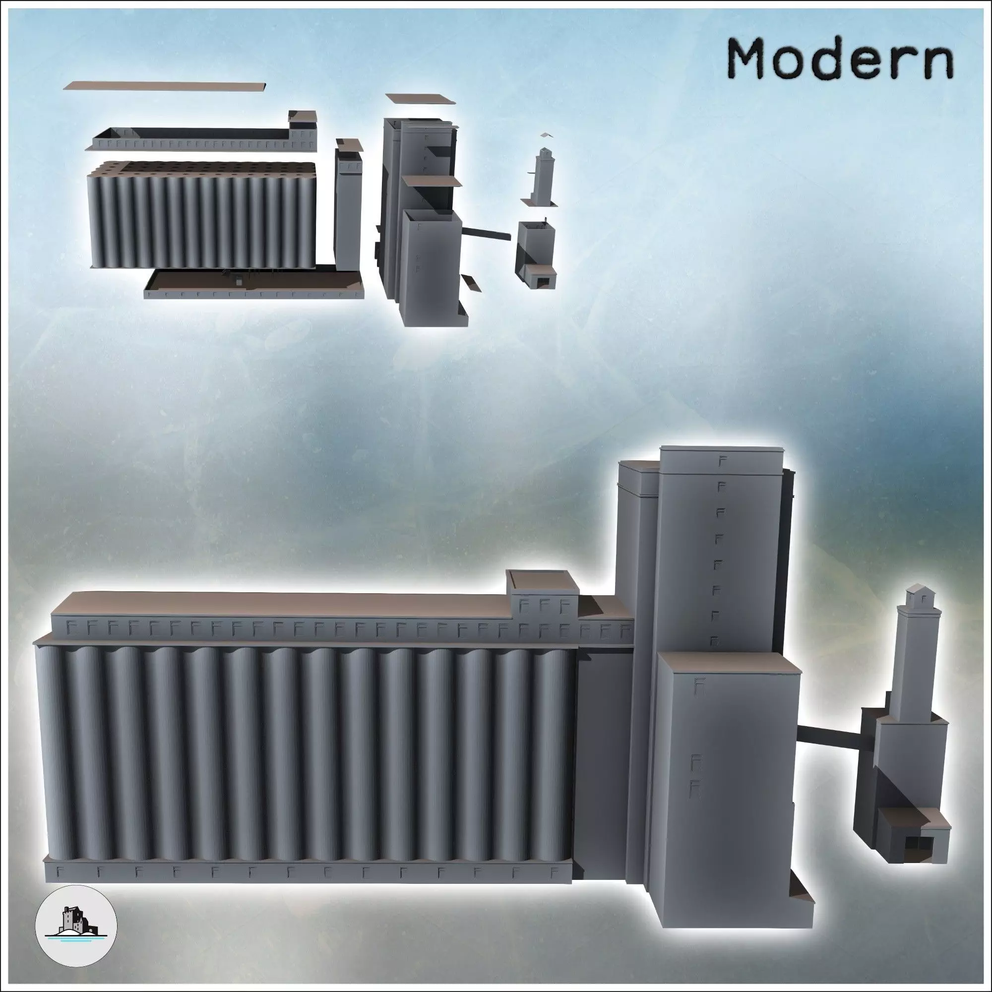 Grain Elevator Tour warehouse Stalingrad Russia - World War Two 3D print model_2