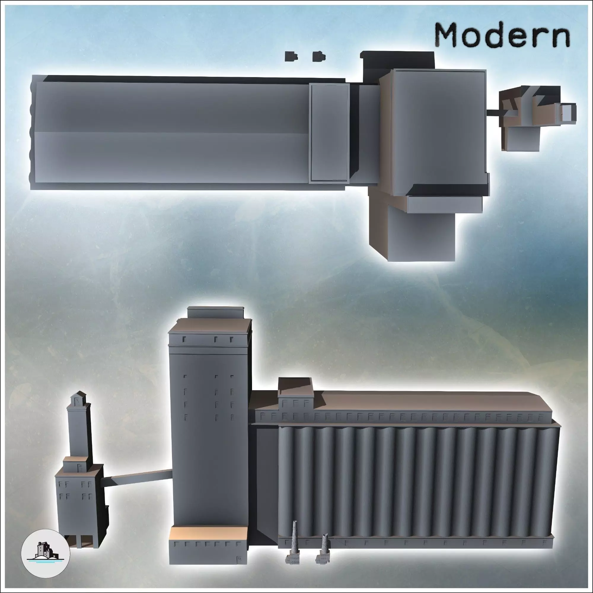 Grain Elevator Tour warehouse Stalingrad Russia - World War Two 3D print model_4