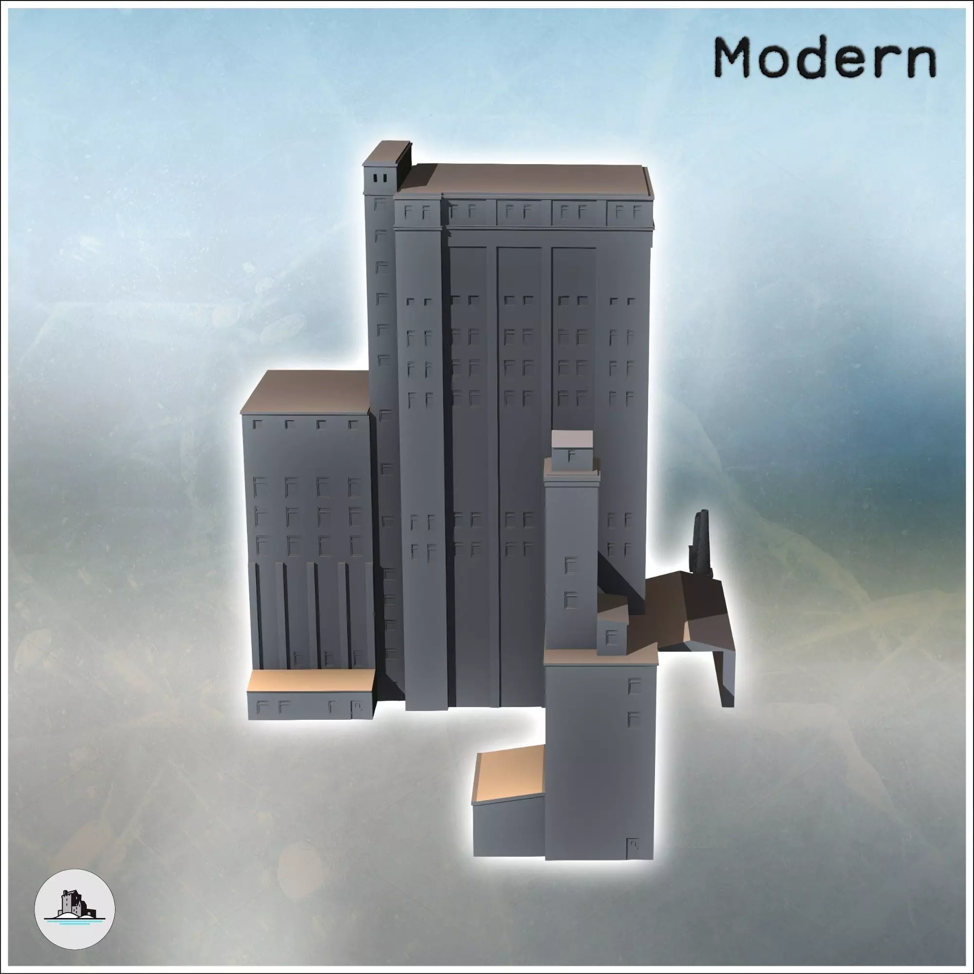 Grain Elevator Tour warehouse Stalingrad Russia - World War Two 3D print model_5