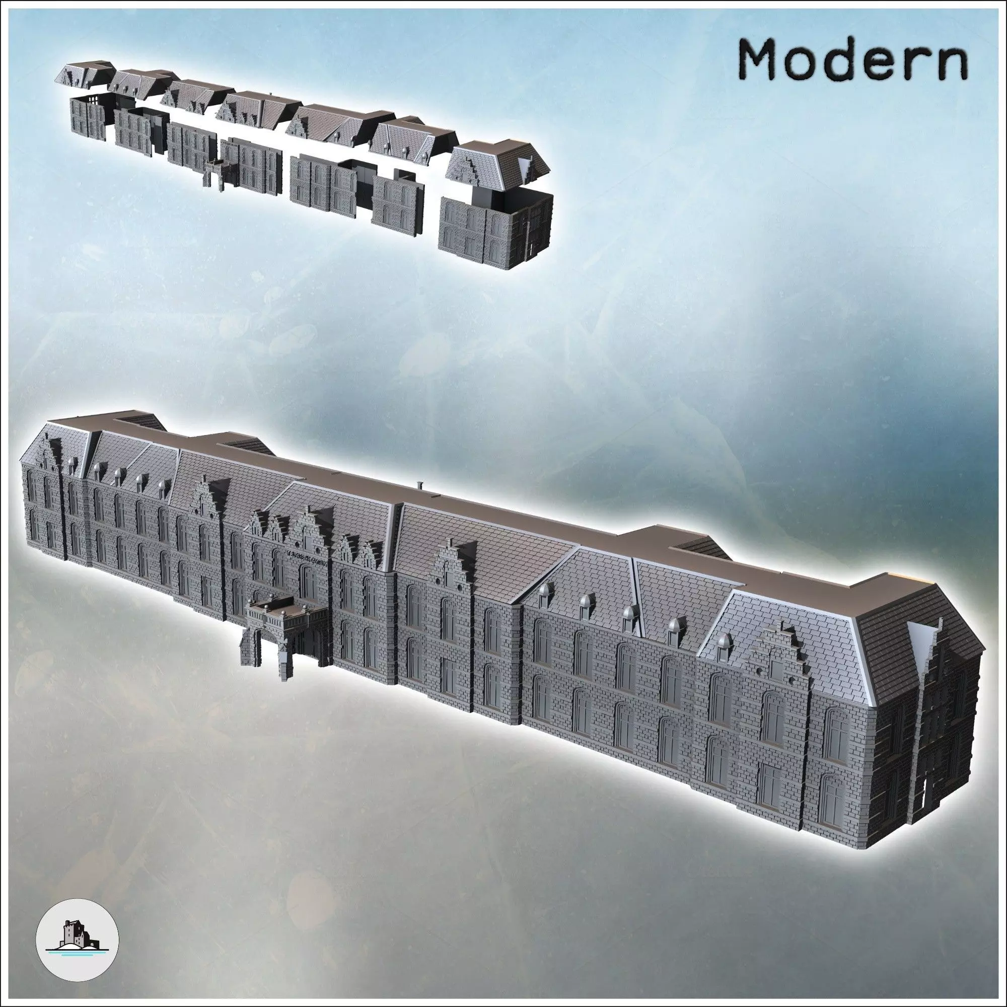 St Elizabeths Hospital Arnhem The Netherlands - World War Two Se 3D print model_0