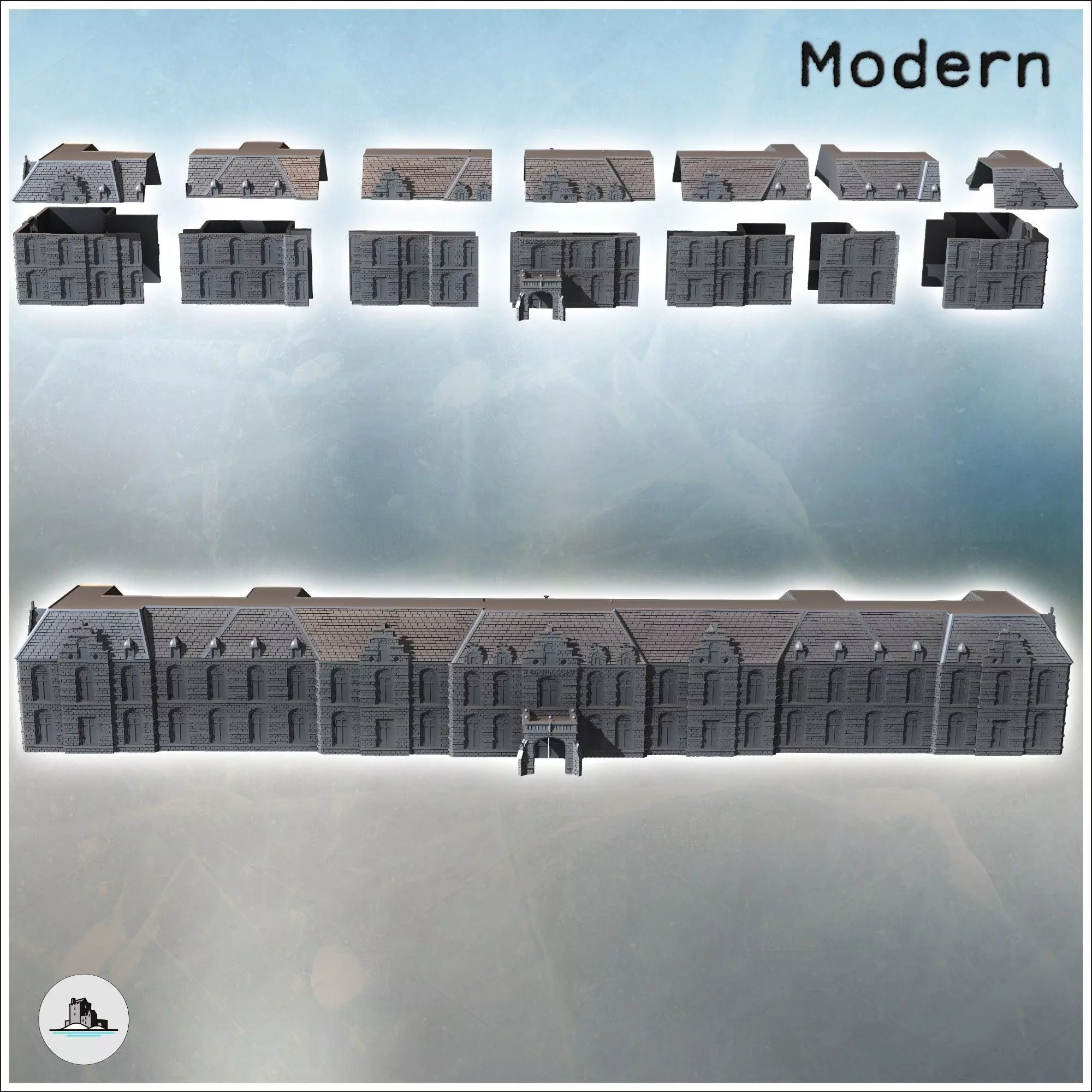 St Elizabeths Hospital Arnhem The Netherlands - World War Two Se 3D print model_2