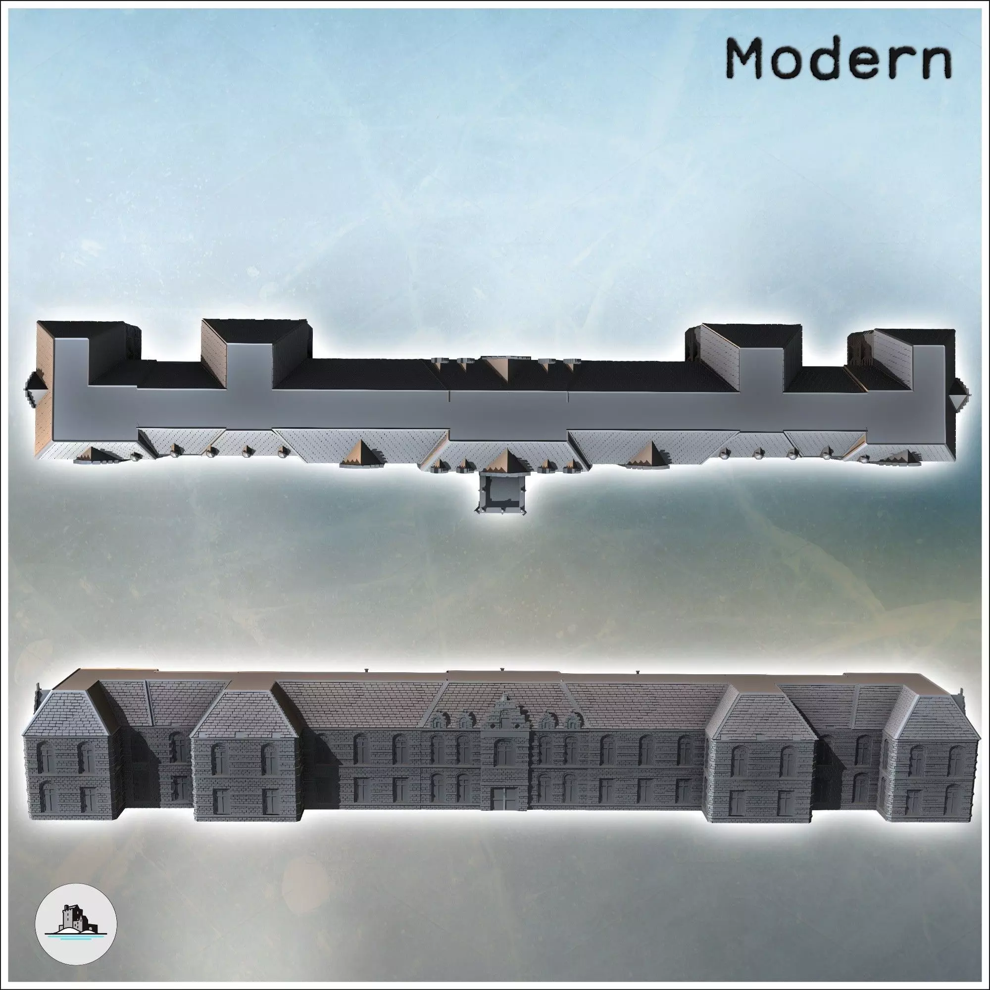 St Elizabeths Hospital Arnhem The Netherlands - World War Two Se 3D print model_4