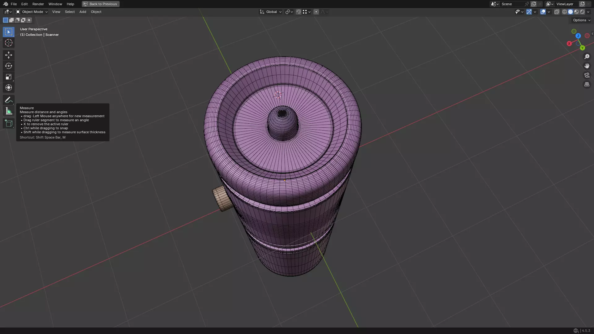 Star Trek Voyager Hero MK X Medical Tricorder Scanner PBR 3D model_46