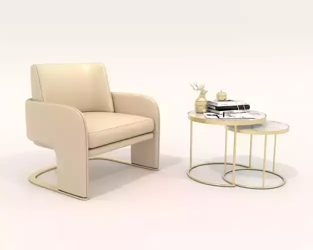 Modern Coffee Table and Armchair Set 66