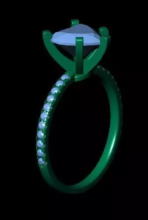 Heart Engagement Ring 3D print model_15