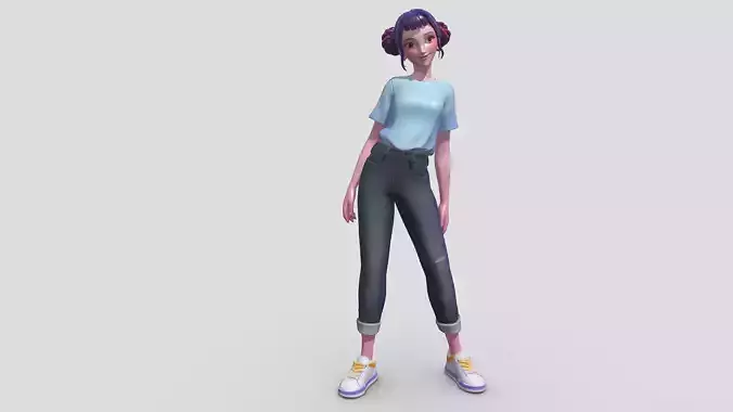K Pop Demon Hunters Zoey 3D Model