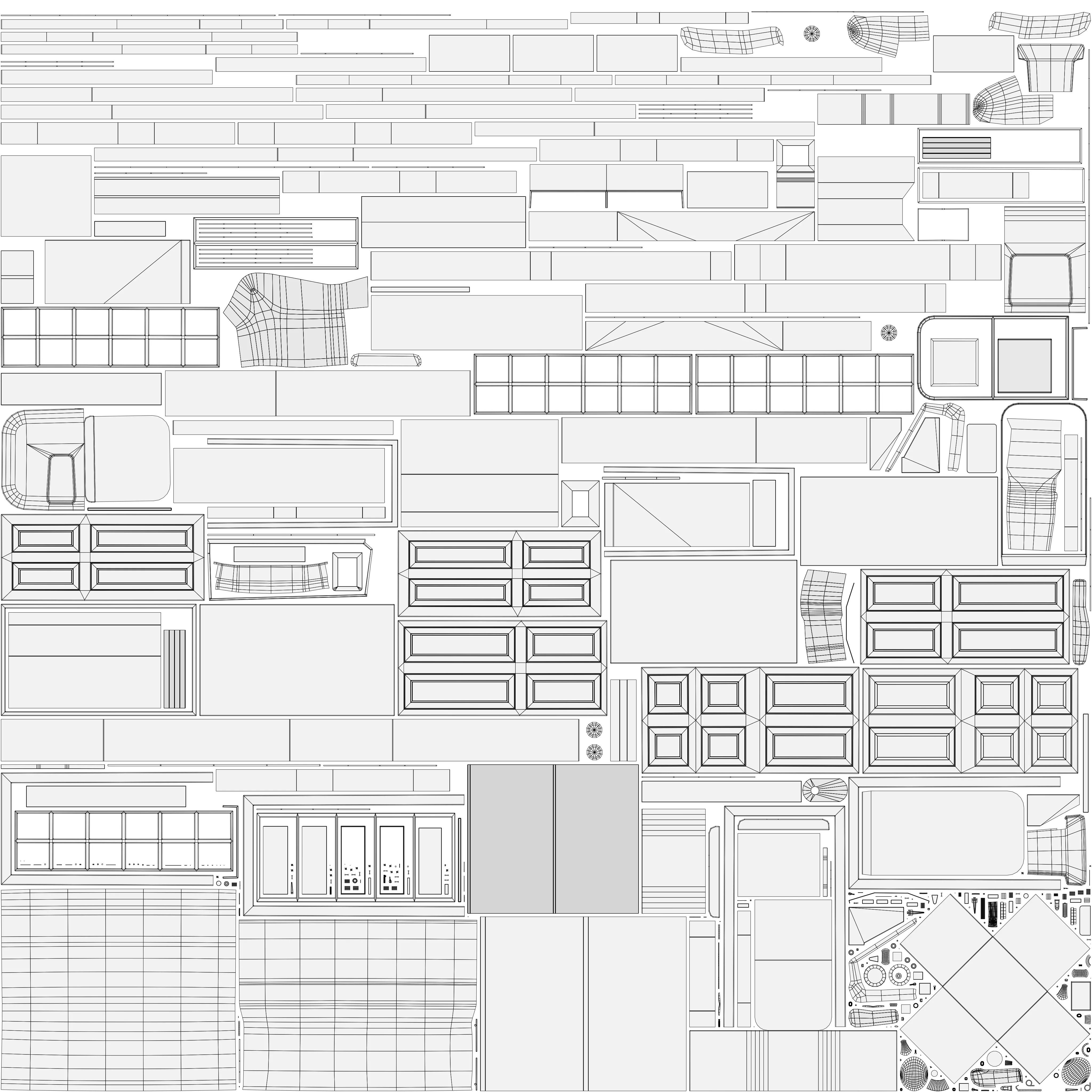 Props pack - mid-poly low-poly game-ready models Low-poly 3D model_6