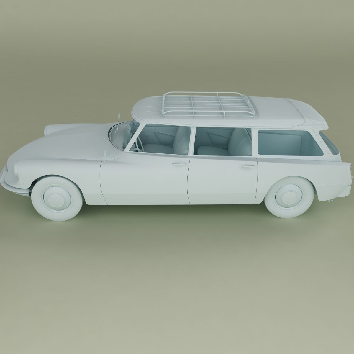Citroen DS 19 Break 3D model_12