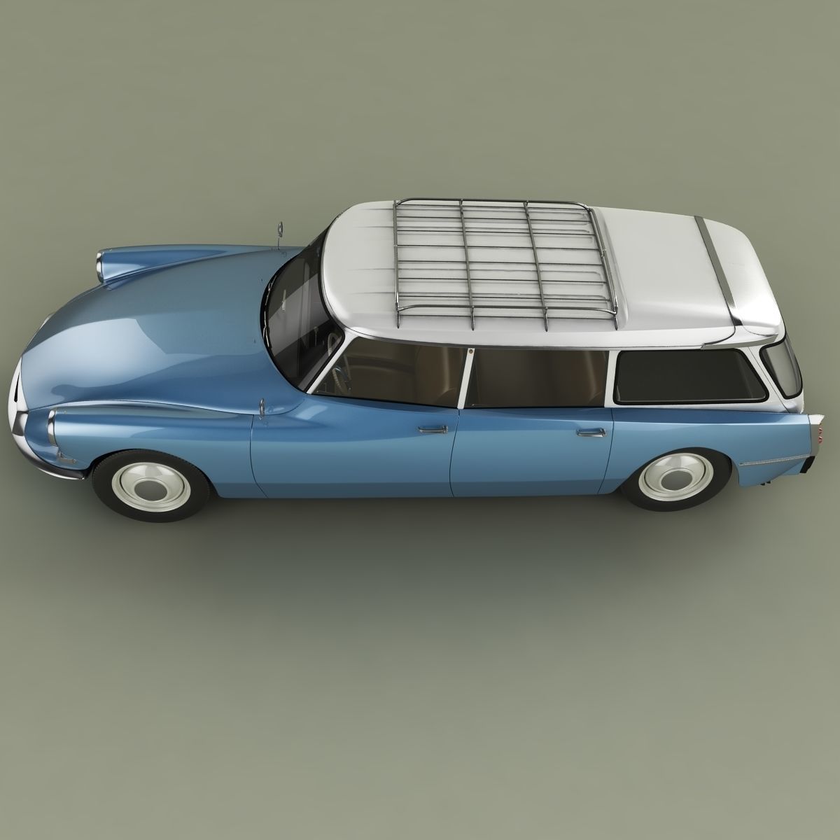 Citroen DS 19 Break 3D model_6