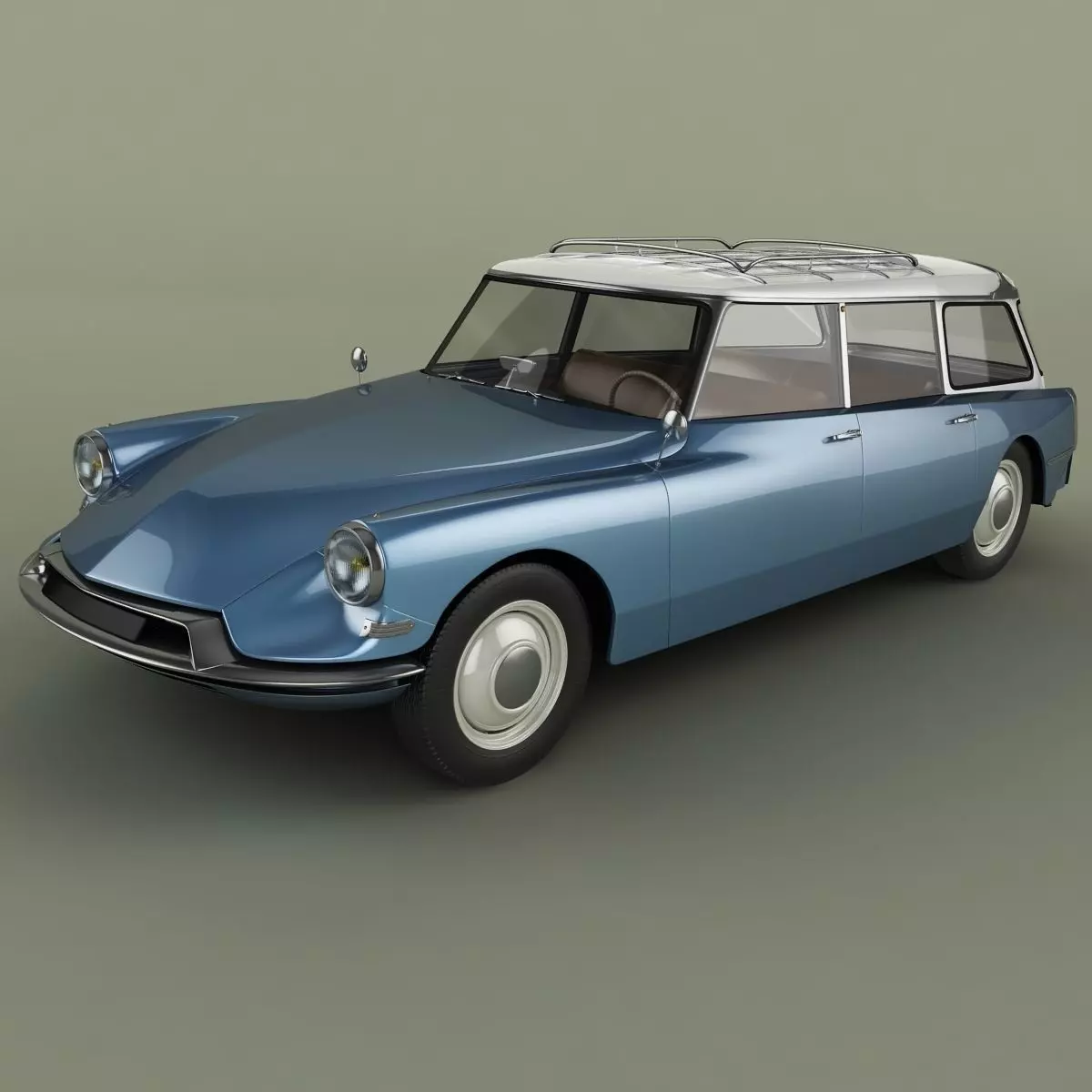 Citroen DS 19 Break 3D model_0