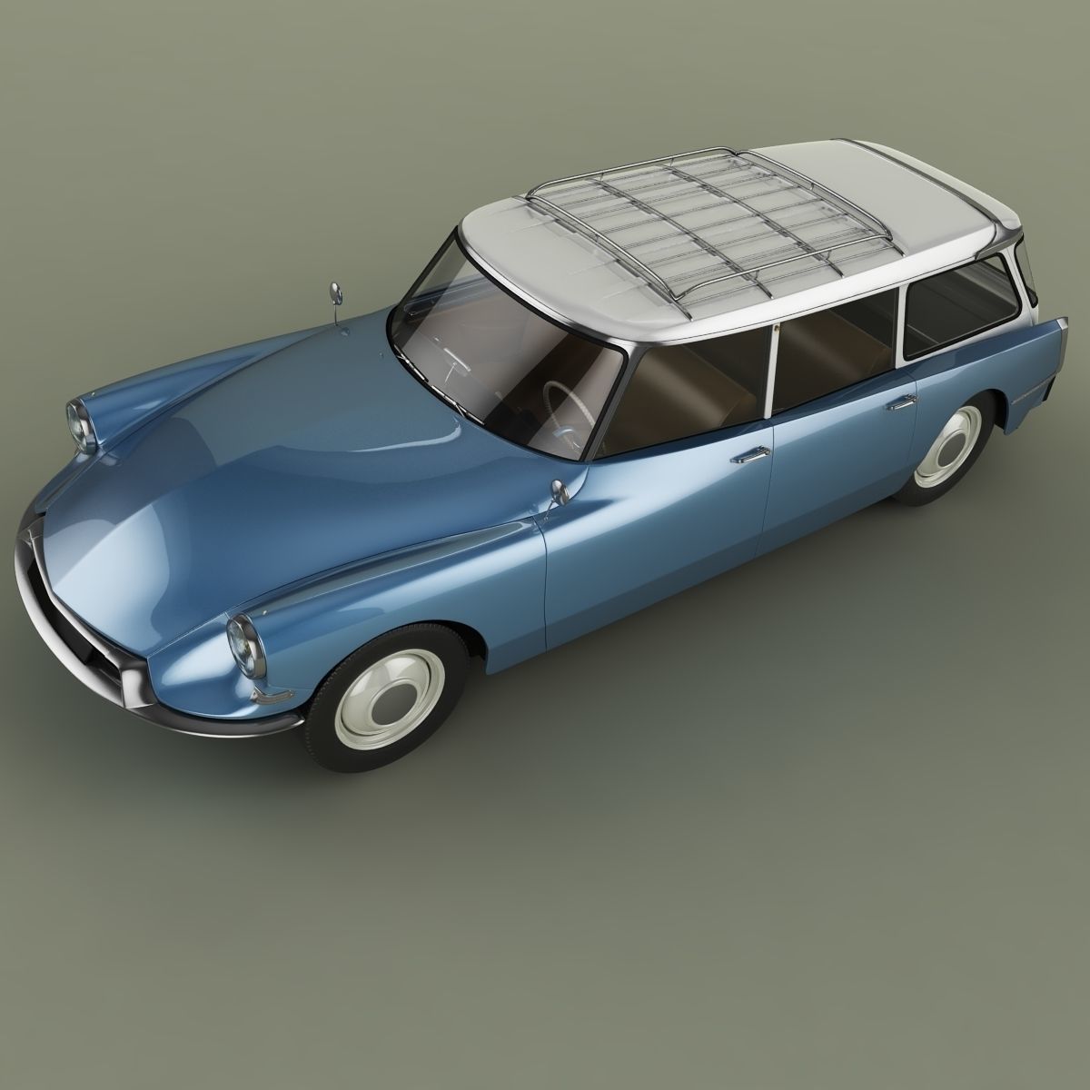 Citroen DS 19 Break 3D model_5