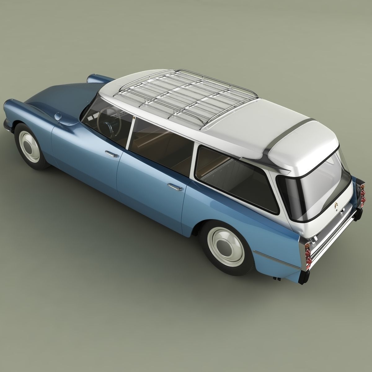 Citroen DS 19 Break 3D model_7