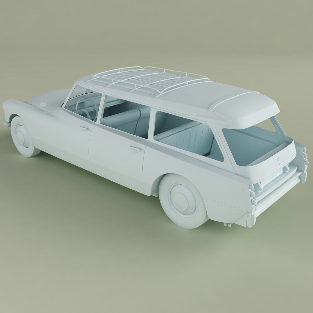 Citroen DS 19 Break 3D model_13