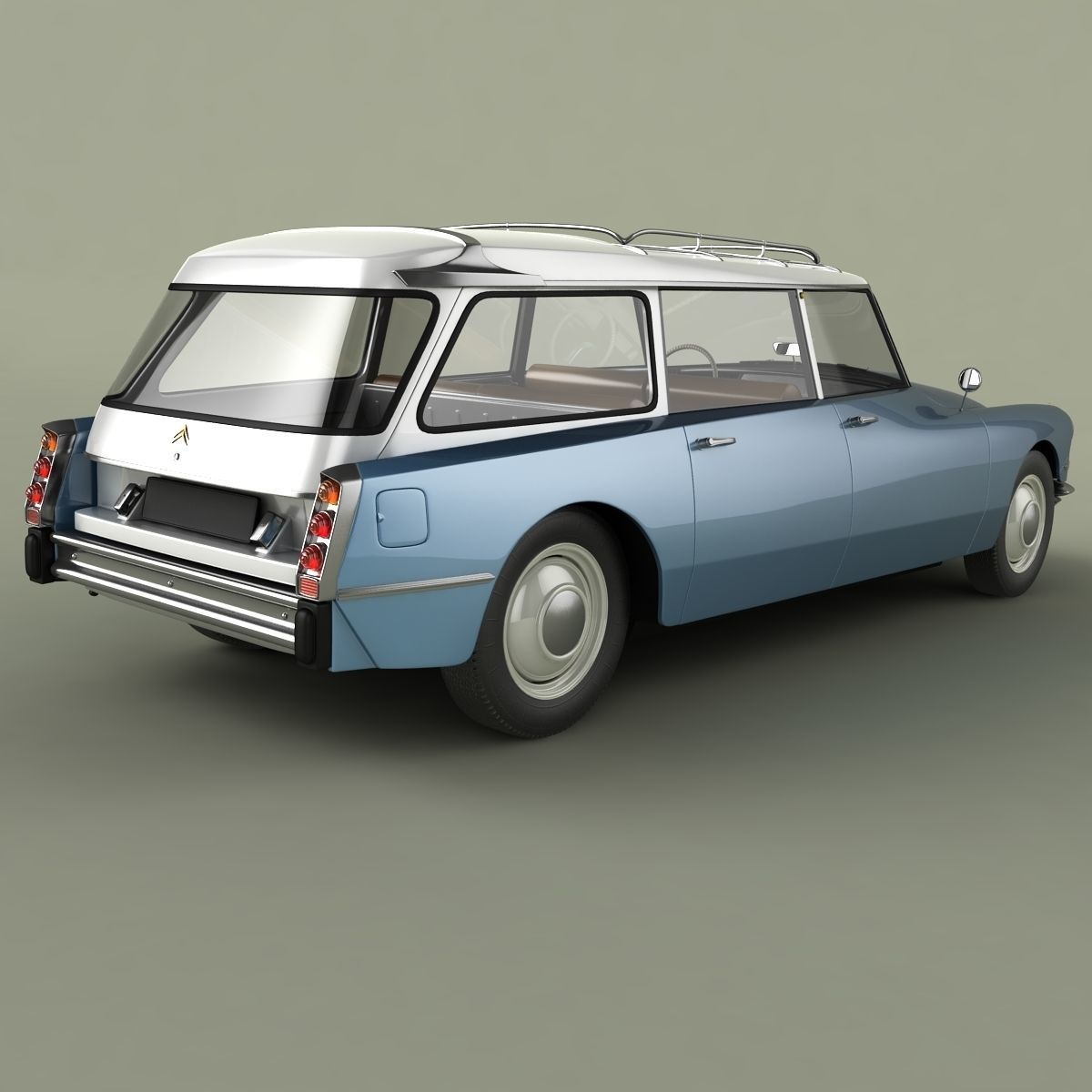 Citroen DS 19 Break 3D model_2