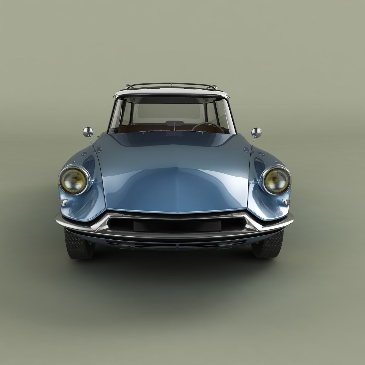 Citroen DS 19 Break 3D model_4