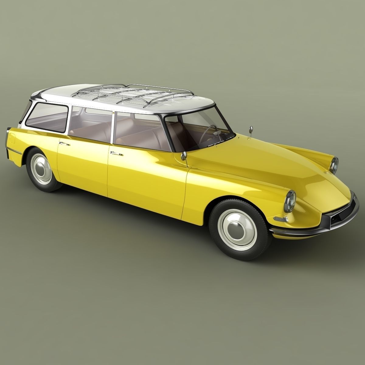 Citroen DS 19 Break 3D model_10