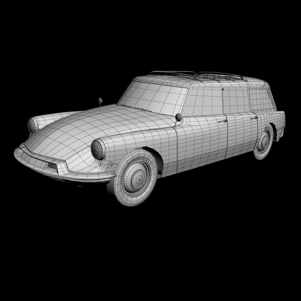 Citroen DS 19 Break 3D model_14