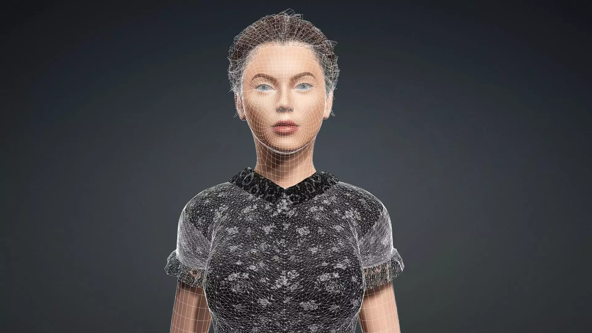 Elegant Female Character 3D model_17