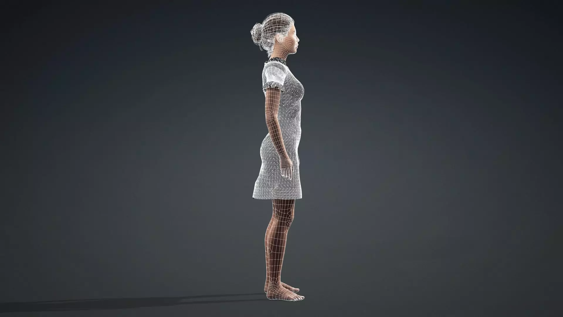 Elegant Female Character 3D model_13