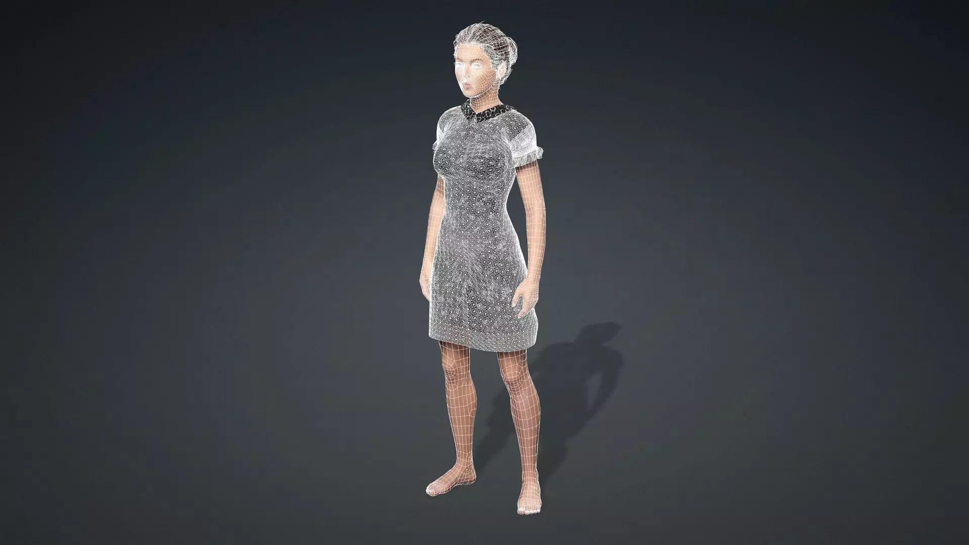 Elegant Female Character 3D model_21