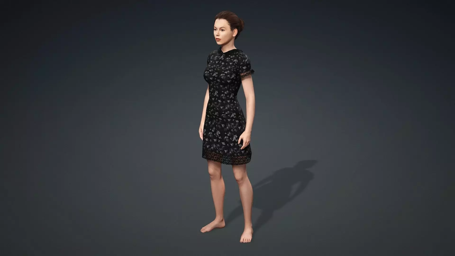 Elegant Female Character 3D model_11