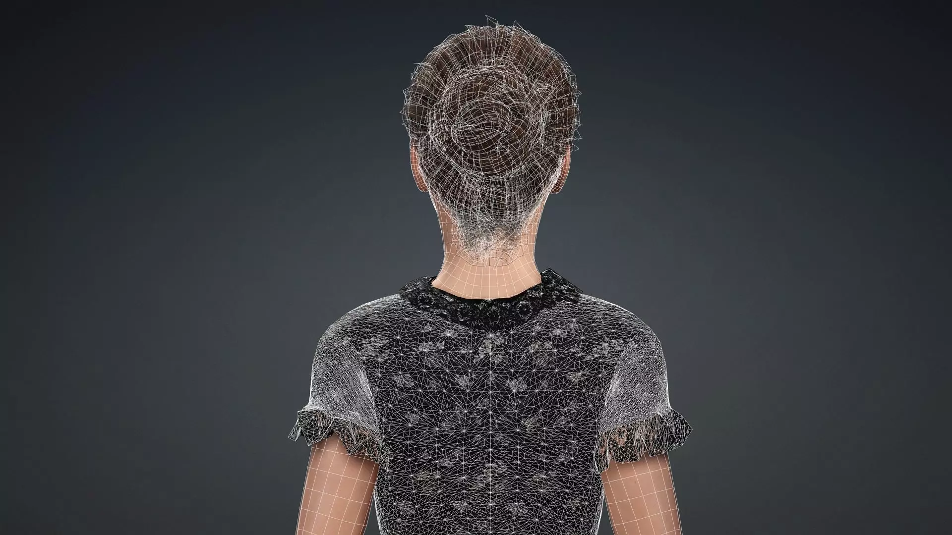 Elegant Female Character 3D model_16