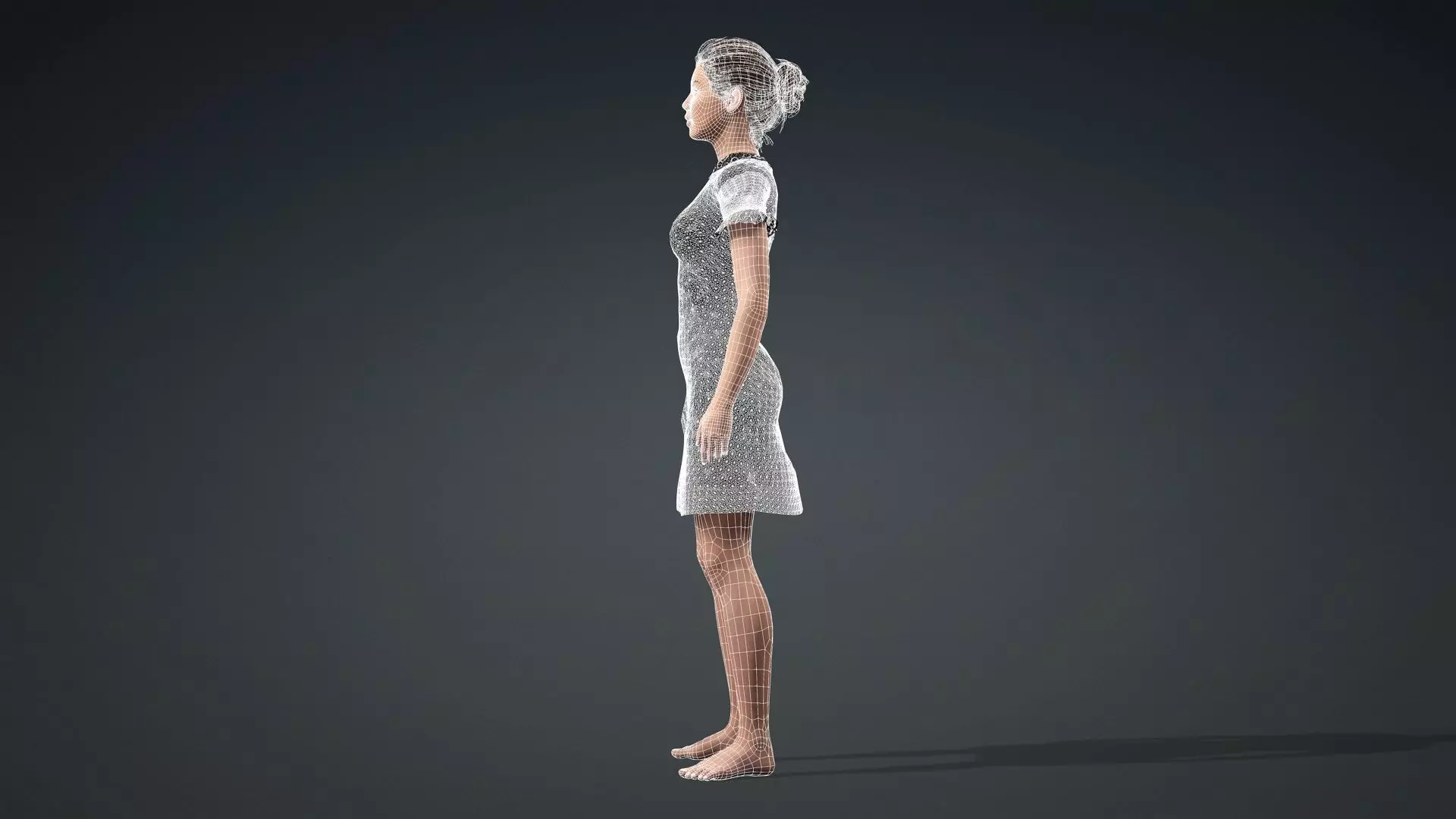 Elegant Female Character 3D model_14