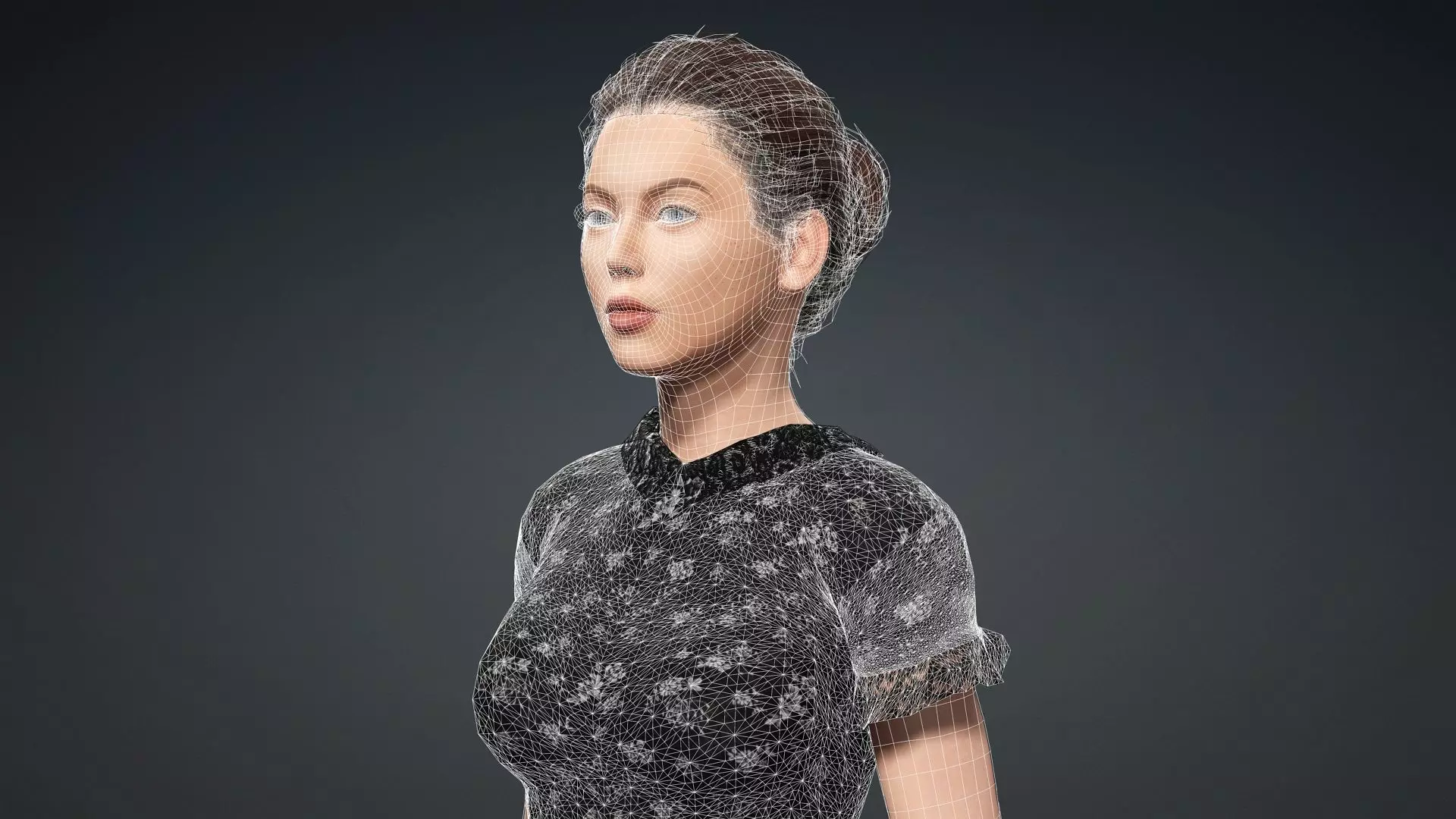 Elegant Female Character 3D model_19