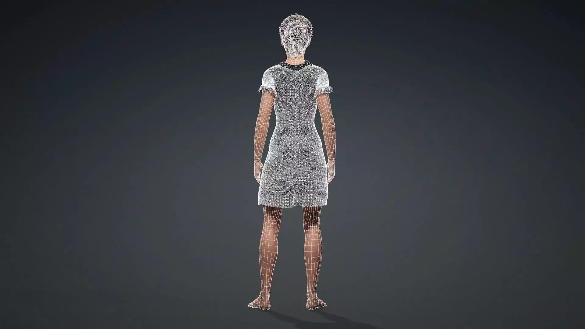 Elegant Female Character 3D model_15
