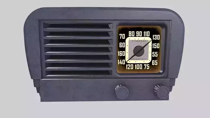 Retro Radio 3D Model