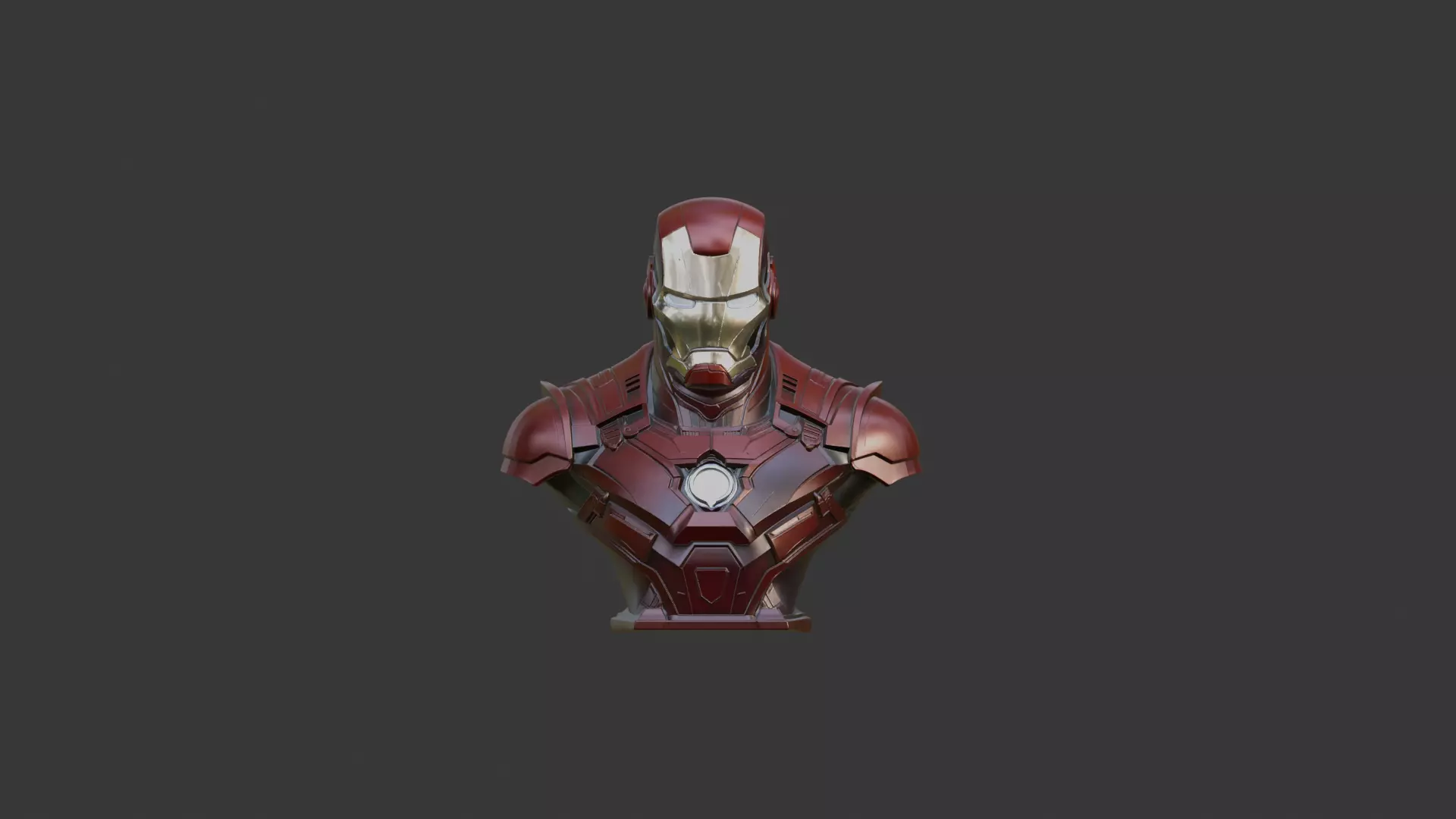 IRON MAN BUST 3D PRINT MODEL 3D print model_5