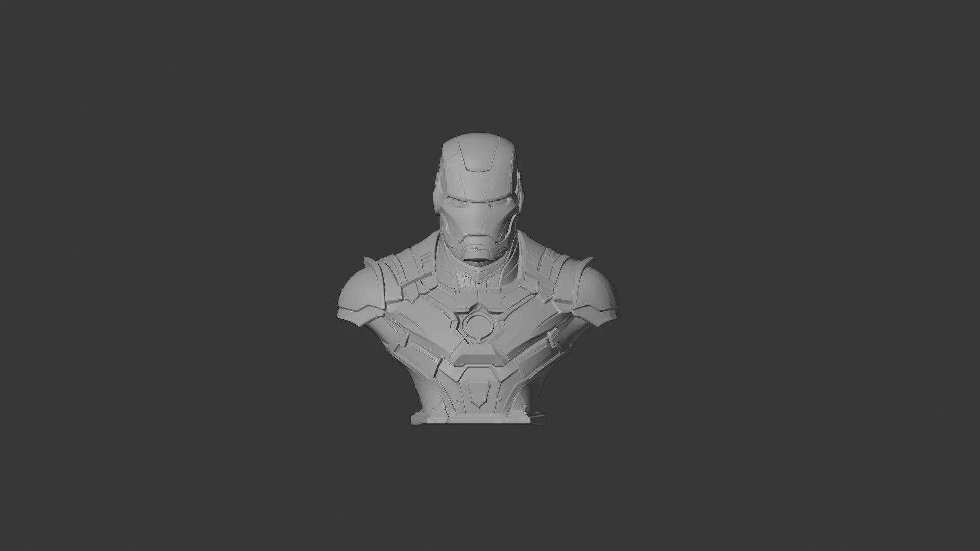 IRON MAN BUST 3D PRINT MODEL 3D print model_1