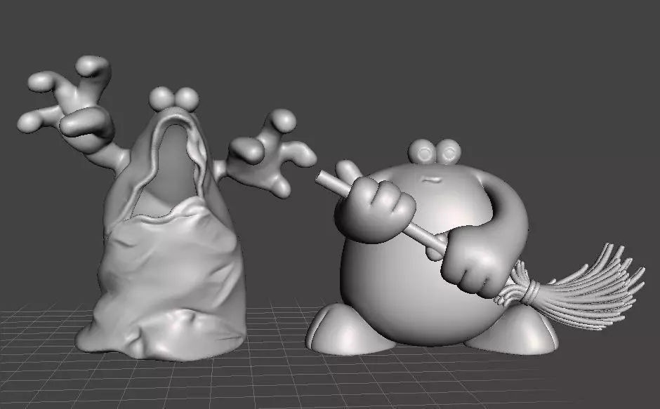 TRAP DOOR PHANTOM FANTASY FIGURE MODEL TOY SCULPTURE 3D print model_2